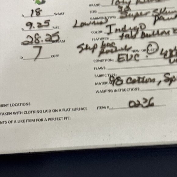 Tory Burch Women's 32 Super Skinny Jeans Low Rise Indigo Inseam 28.25" EUC Y2K - Picture 16 of 16